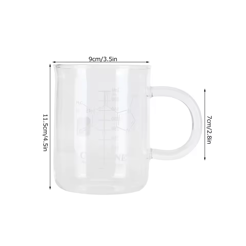 Caffeine Molecule Beaker Mug