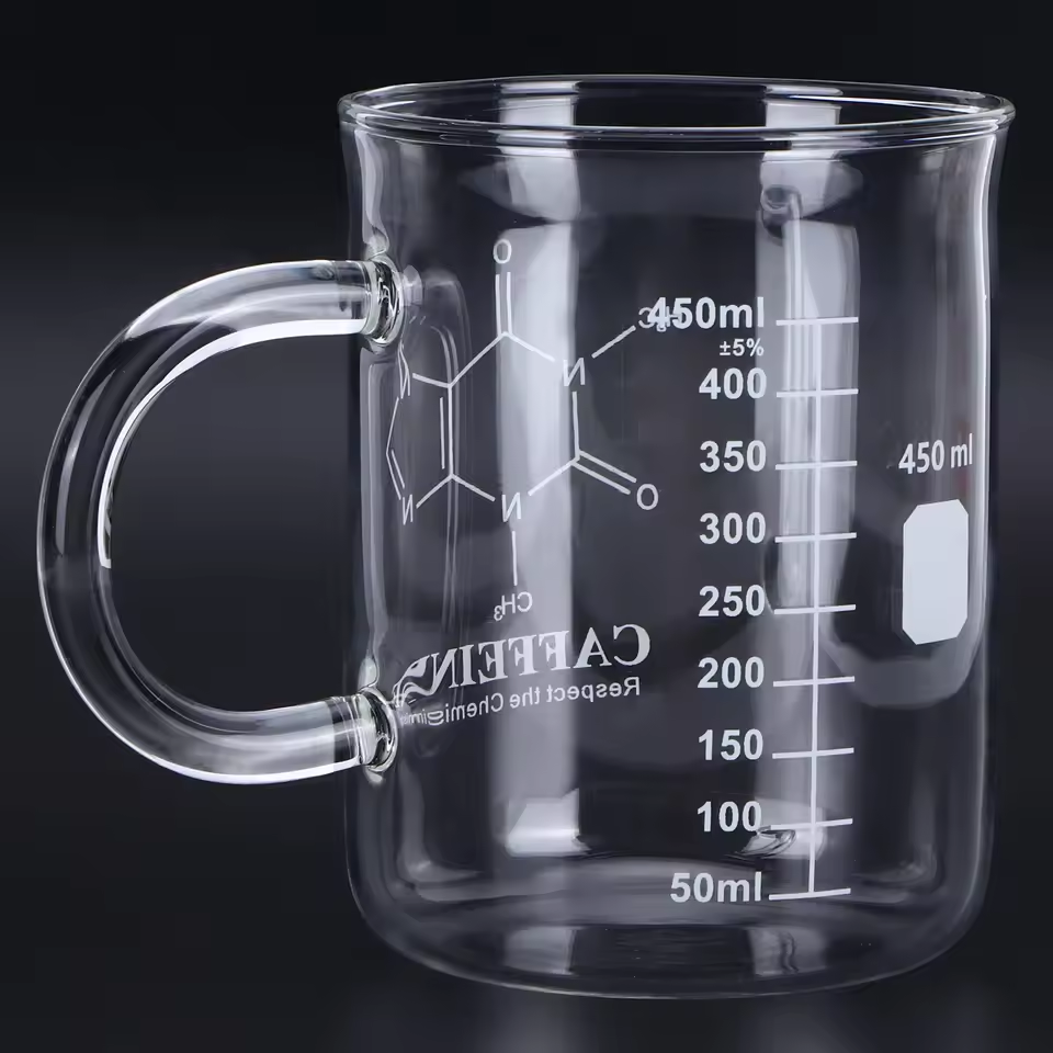 Caffeine Molecule Beaker Mug