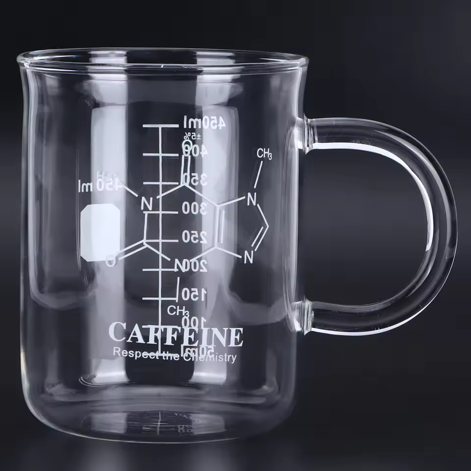 Caffeine Molecule Beaker Mug